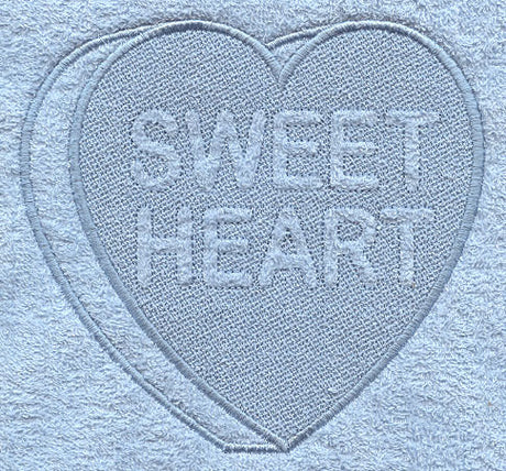Conversation Heart - Sweetheart (Embossed)