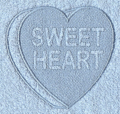Conversation Heart - Sweetheart (Embossed)