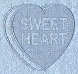 Conversation Heart - Sweetheart (Embossed)