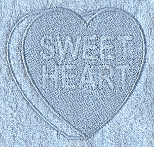 Conversation Heart - Sweetheart (Embossed)