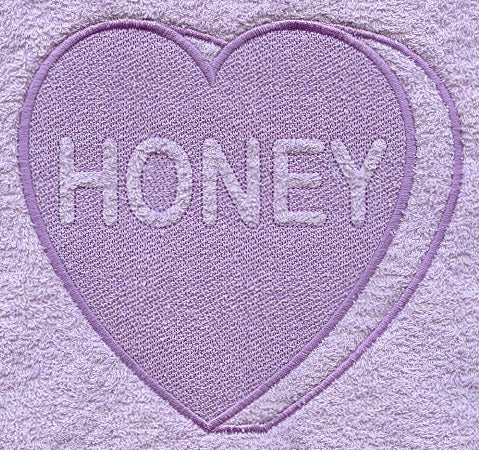 Conversation Heart - Honey (Embossed)
