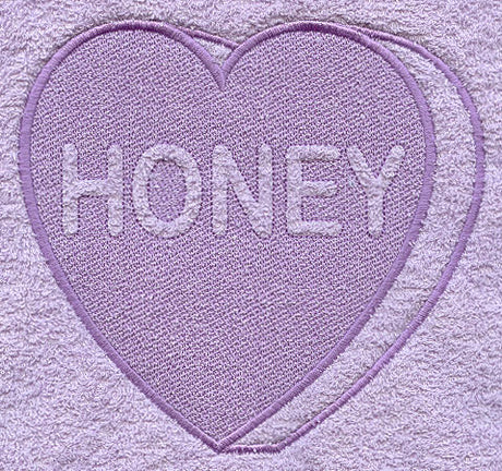 Conversation Heart - Honey (Embossed)