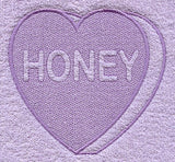 Conversation Heart - Honey (Embossed)