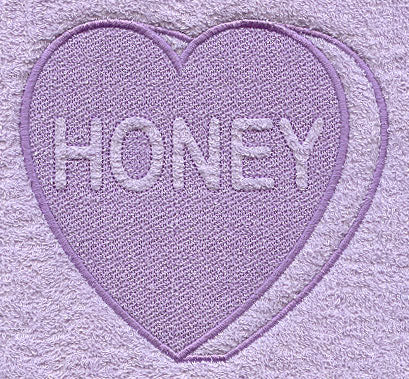 Conversation Heart - Honey (Embossed)