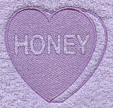 Conversation Heart - Honey (Embossed)