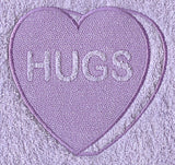 Conversation Heart - Hugs (Embossed)