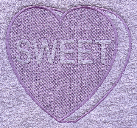 Conversation Heart - Sweet (Embossed)