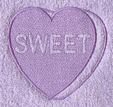 Conversation Heart - Sweet (Embossed)