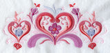 Rosemaling Heart Trio
