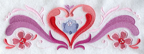 Rosemaling Heart Border