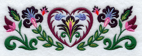Wycinanki Heart Border