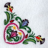 Wycinanki Heart Corner