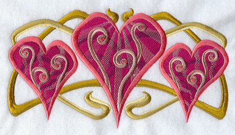 Art Deco Heart Trio