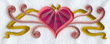 Art Deco Heart Border