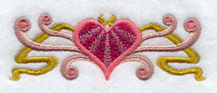 Art Deco Heart Border