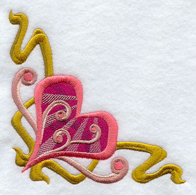 Art Deco Heart Corner