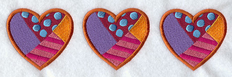 Patchwork Heart Border