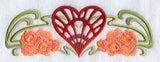 Art Nouveau Heart Border