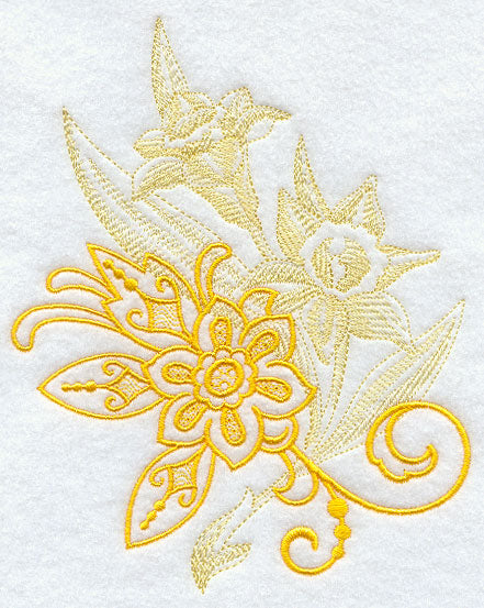 Daffodil Echo in Bloom