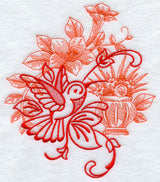 Hummingbird and Flower Echo