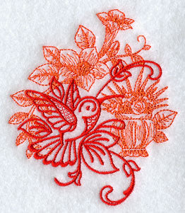 Hummingbird and Flower Echo