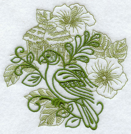 Parrot and Hibiscus Echo