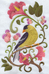 Goldfinch in Flowers