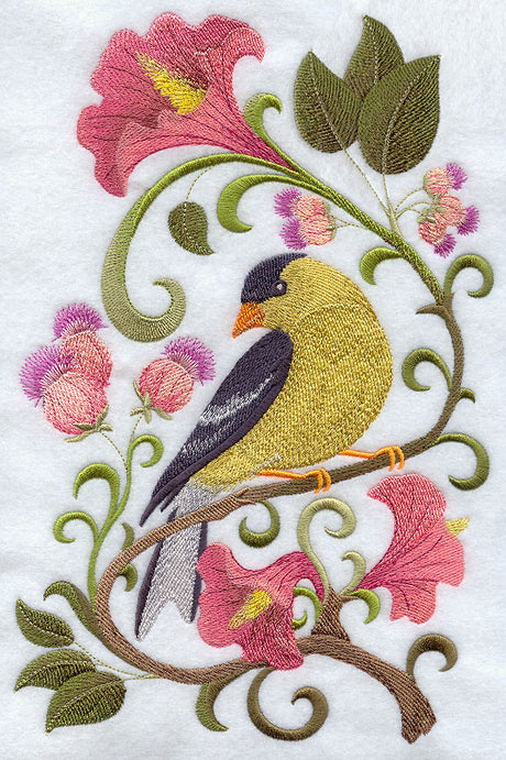 Goldfinch in Flowers