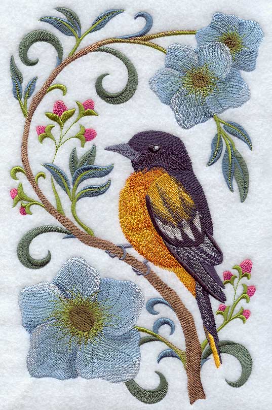Oriole in Flowers