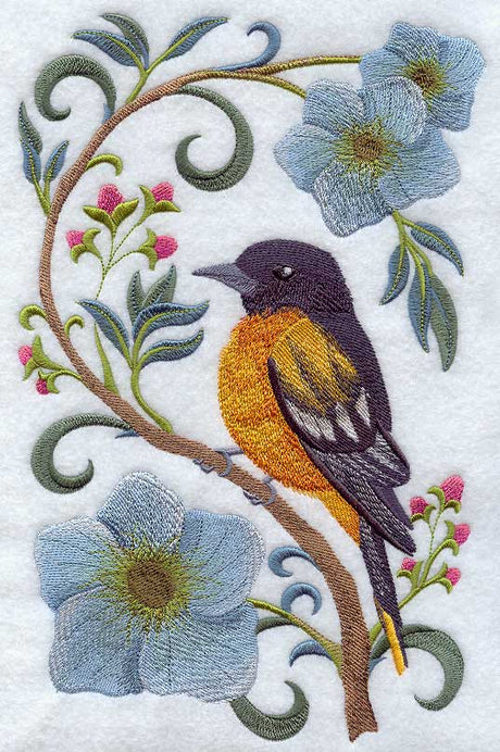 Oriole in Flowers