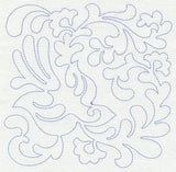 Bird and Flowers Quilting Square 5 (Single Run)