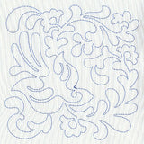 Bird and Flowers Quilting Square 5 (Single Run)