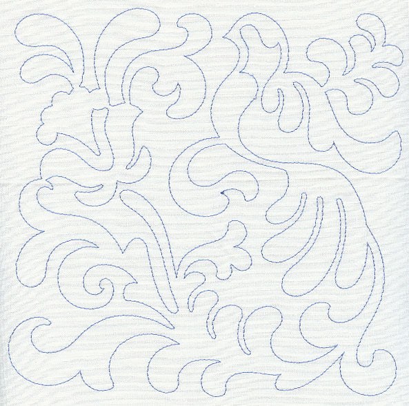 Bird and Flowers Quilting Square 6 (Single Run)