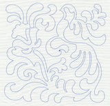 Bird and Flowers Quilting Square 6 (Single Run)