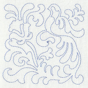 Bird and Flowers Quilting Square 6 (Single Run)