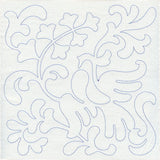 Bird and Flowers Quilting Square 7 (Single Run)