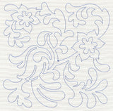 Bird and Flowers Quilting Square 9 (Single Run)