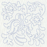 Bird and Flowers Quilting Square 9 (Single Run)