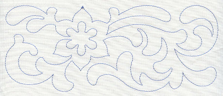 Flower Quilting Border (Single Run)