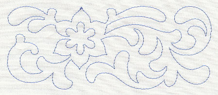 Flower Quilting Border (Single Run)