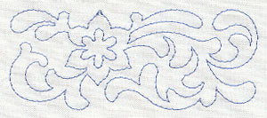Flower Quilting Border (Single Run)