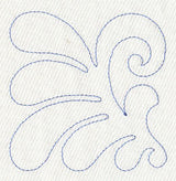 Flower Quilting Corner (Single Run)