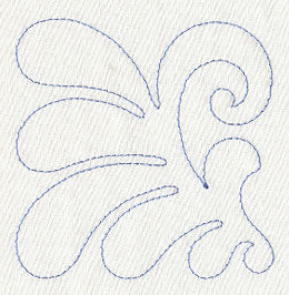 Flower Quilting Corner (Single Run)