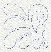 Flower Quilting Corner (Single Run)