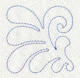 Flower Quilting Corner (Single Run)