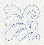 Flower Quilting Corner (Single Run)