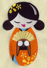 Kokeshi and Folding Fan
