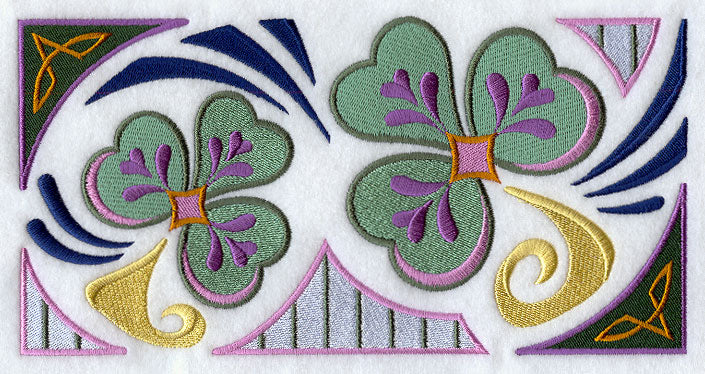 Arts and Crafts Shamrock Border