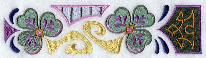 Arts and Crafts Shamrock Border