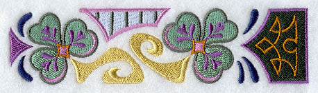 Arts and Crafts Shamrock Border
